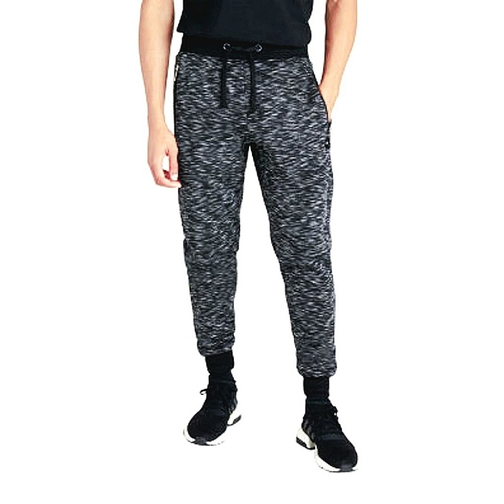 AKADEMIKS Men's Active Heather Gray Fleece Sweatpant Joggers